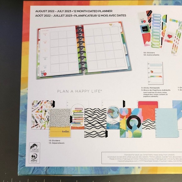 Happy Planner 12-Month Planner Box Kit-Teach Love Inspire Aug 2022 - Jul 2023 - Picture 5 of 6